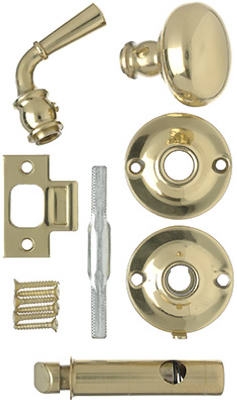 Brass Screen Door Mortise Knob Latch