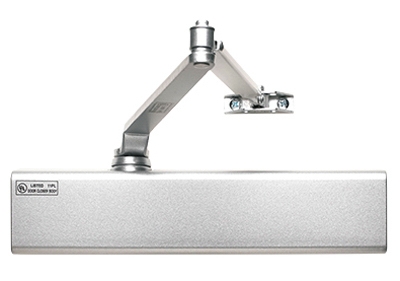 12816 Commercial Door Closer, Aluminum Finish, Adjustable Size 1-6