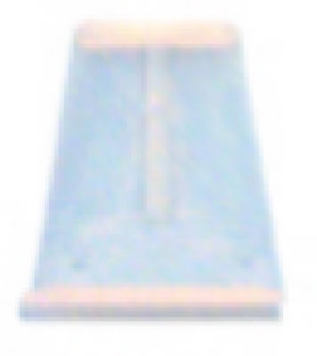 25-Pack 1-1/16 x 15/16 x 1/4-Inch White Plastic Spline Channel Pull Tabs