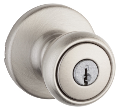 Security Tylo Entry Lockset, Satin Nickel