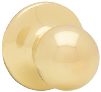 Security Polo Passage Lockset, Polished Brass