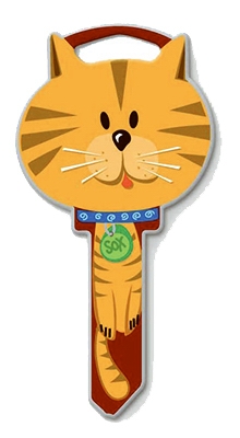 KW1 Cat Key Blank