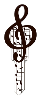 KW1 Music Key Blank