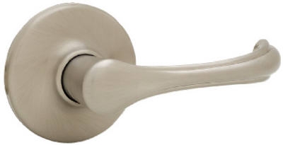 Maximum Security Dorian Reversible Passage Lever, Satin Nickel