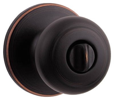Security Cove Privacy Lockset, Venetian Bronze