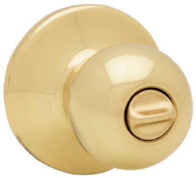Security Polo Privacy Lockset, Polished Brass
