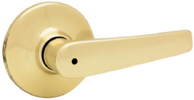 Security Delta Privacy Lever, Polished Brass