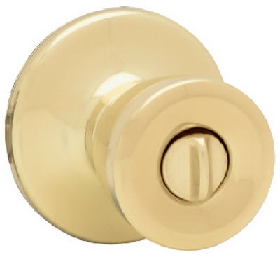 Security Mobile Home Privacy Lockset, Polished Brass