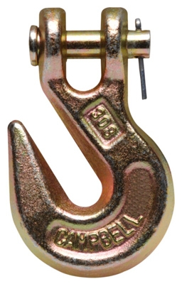 Clevis Grab Hook with Pin, .25-In.