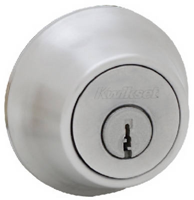 Security Single-Cylinder Deadbolt, Satin Chrome