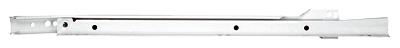 Self-Closing Drawer Slide, Medium-Duty, White, 16-In.