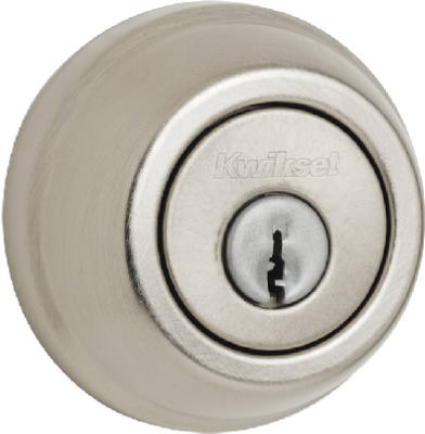 Security Double-Cylinder Deadbolt, Satin Nickel