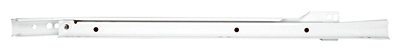Self-Closing Drawer Slide, Medium-Duty, White, 22-In.