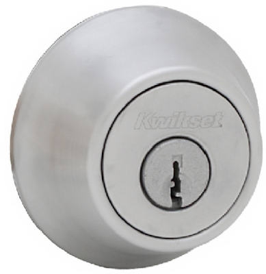 Security Double-Cylinder Deadbolt, Satin Chrome