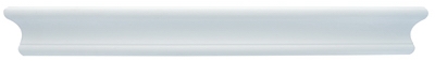 Floating Shelf, Beveled Design, White, 18-In.