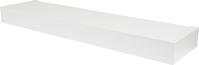 Floating Shelf, Modern Design, White, 24-In.