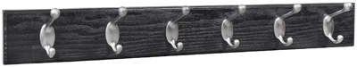 Hook Board, Black & Satin, 27-In.