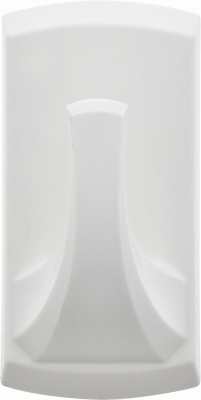 2-Pc. Plastic Hook, White, Holds 20-Lbs.