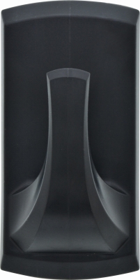 2-Pc. Plastic Hook, Black, Holds 20-Lbs.