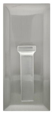 Large Decorative Hook, Satin Nickel, Holds 25-Lbs.