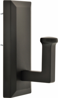 Large Decorative Hook, Bronze, Holds 25-Lbs.