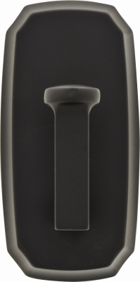 Small Decorative Hook, Scalloped, Bronze, Holds 15-Lbs.