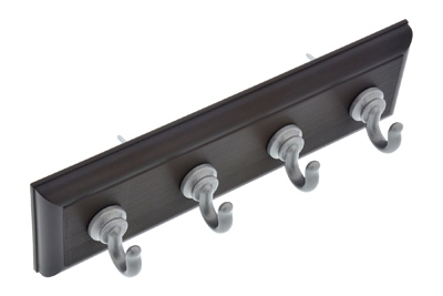 Large Key Rail, Espresso & Silver