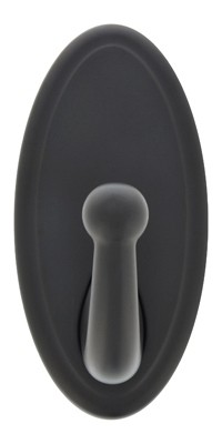 Decorative Hook, Bronze, Oval, Holds 15-Lbs.