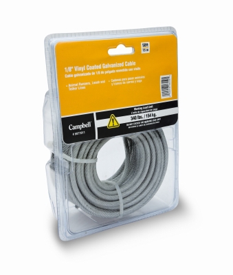 3/16 inch Coated Cable 25'