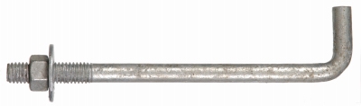 Galvanized Anchor Bolt With Nuts/Washers, 1/2 x 8-In., 50-Pk.