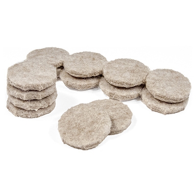 TG 16PK 1 inchTan Felt Pads
