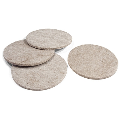 TG 4PK 3 inch Tan Felt Pads