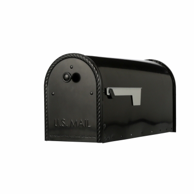LG BLK Post MNT Mailbox