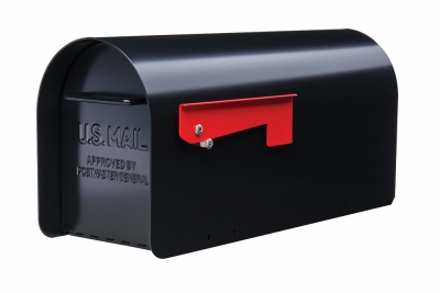 LG BLK Post MNT Mailbox