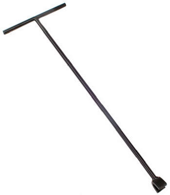 Water Meter Street Key Wrench, Slot Head, 1/2 x 28-3/4-In.