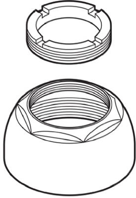 Faucet Cap Assembly With Adjusting Ring