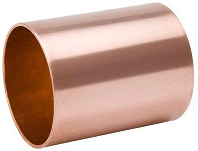 1-1/2 Inch Wrot Copper DWV Coupling With Stop