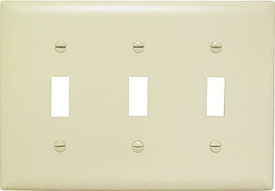 Ivory 3-Toggle Urea Wall Plate