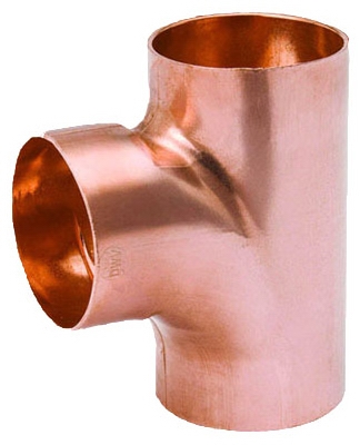 1-1/2 Inch Wrot Copper DWV 90 Degree Sanitary Tee