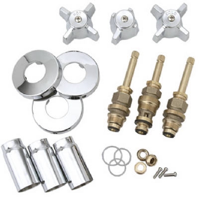 Tub & Shower Faucet Rebuild Kit For Sterling Rockwell, Chrome