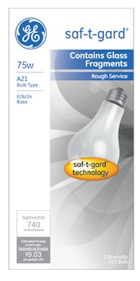 75-Watt Rough Service Light Bulb