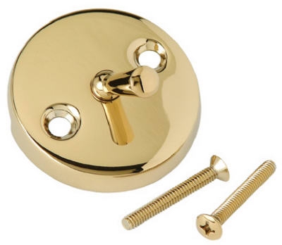 Polish Brass Bathtub Drain Overflow Face Plate