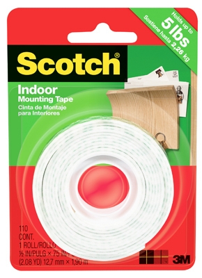 1/2 x 75-Inch Heavy-Duty Mounting Tape