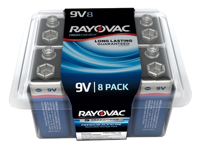8-Pack 9V Maximum Alkaline Pro Pack Batteries