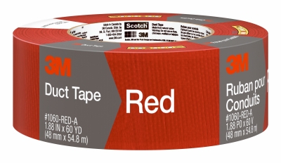Duct Tape, Red, 1.88-In. x 60-Yd.