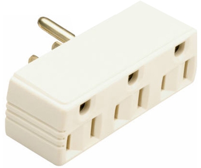 Single-To-Triple Tap Receptacle Adapter