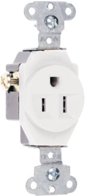 Heavy-Duty 15A Single Receptacle