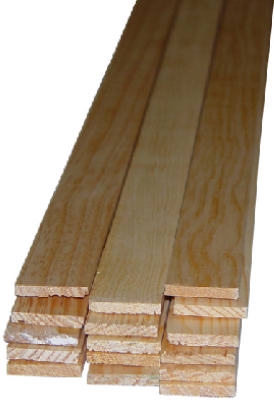 Solid Pine Moulding, Lattice Strip, 5/16 x 1-3/8-In. x 8-Ft.