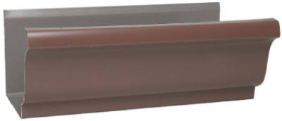 K-Style Gutter, Brown Aluminum, 5-In. x 10-Ft., Must Purchase In Quant. of 10