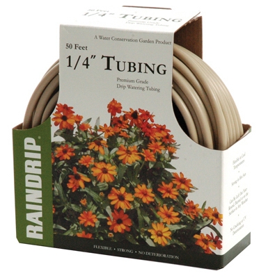 Drip Watering Tubing, Sand Vinyl, 1/4-In. x 50-Ft.